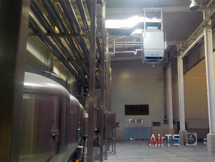 高大空间新风功能制热机组——湖北黄冈伊利乳业有限责任公司